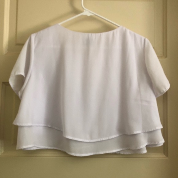 Show me your Mumu white short sleeve Candice crop - Picture 6 of 6